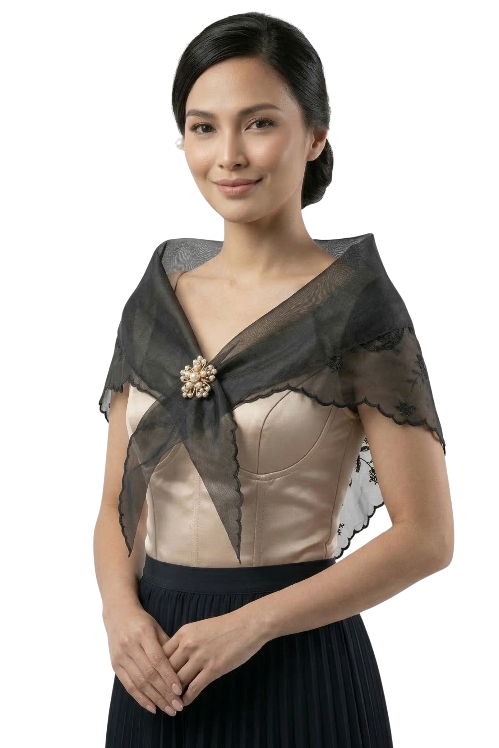 Black Filipiniana Alampay