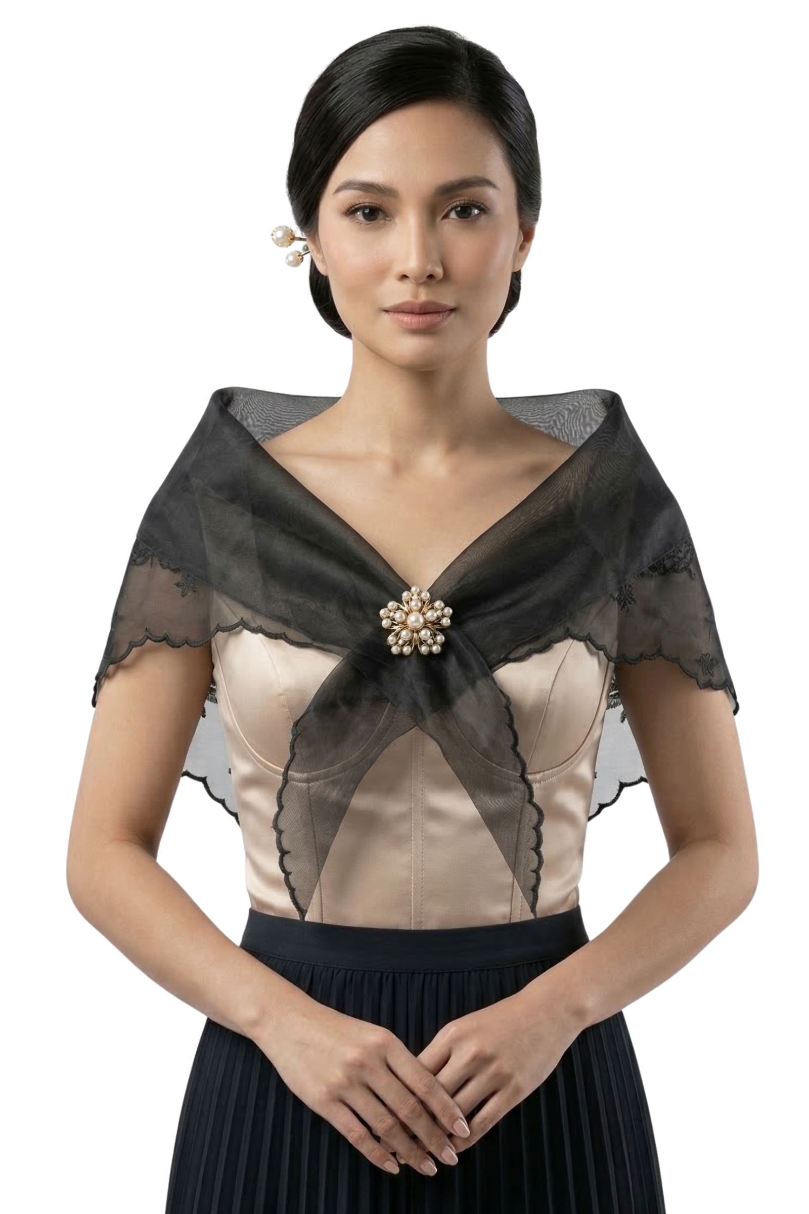 Organza Filipiniana top