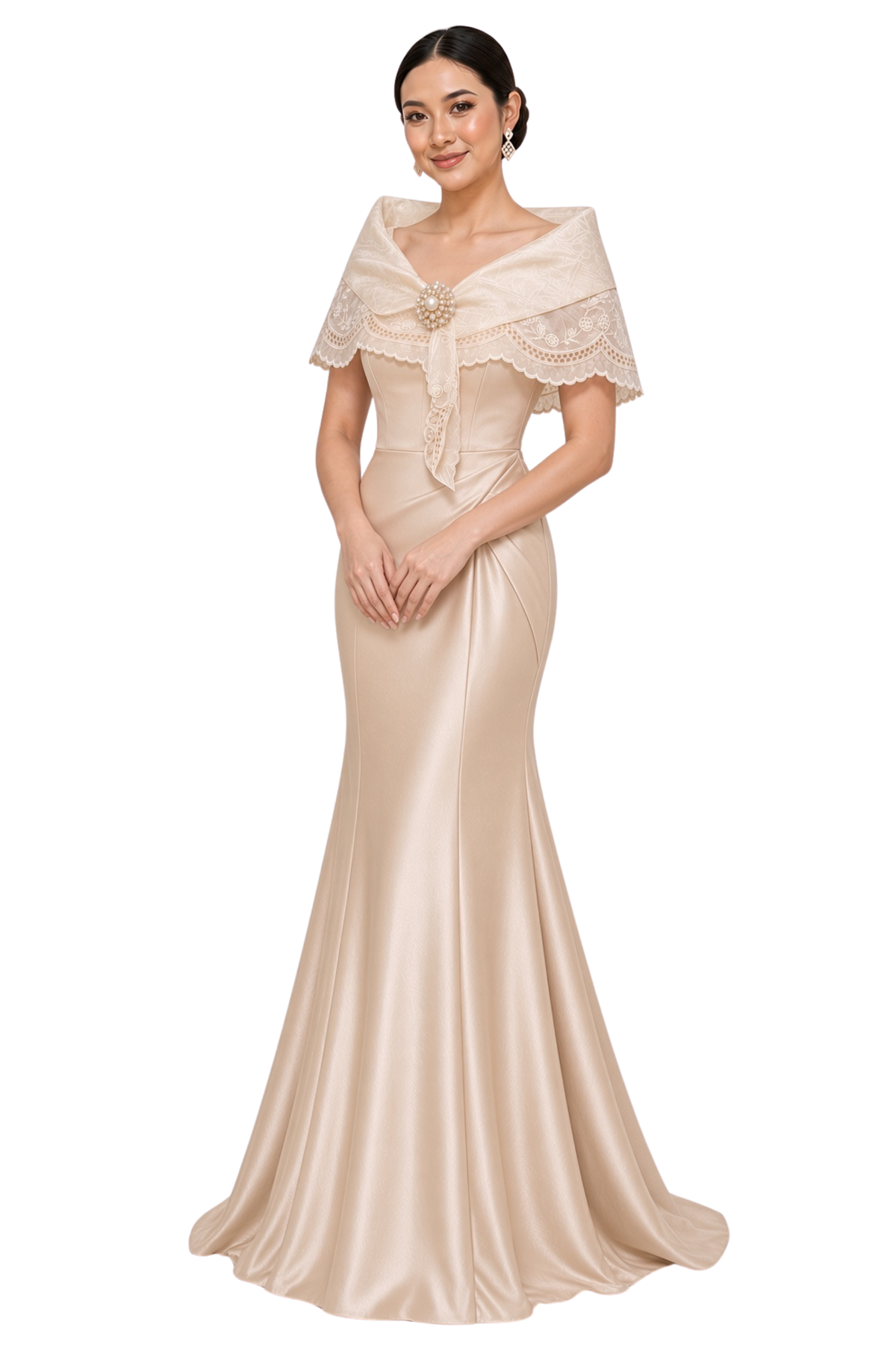 Traditional Filipiniana Gown 