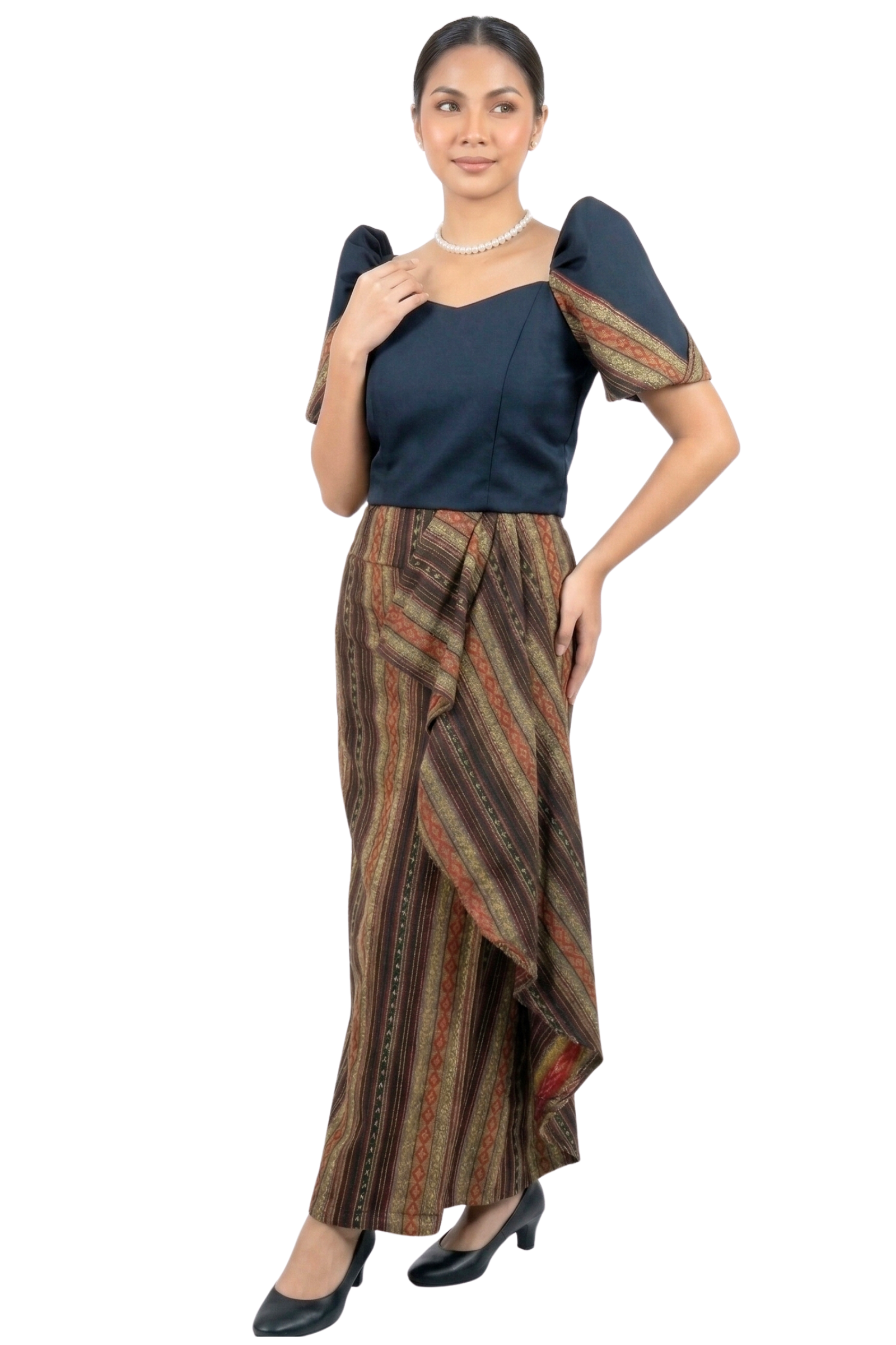 Amihan Ethnic Filipiniana Dress - Melissa