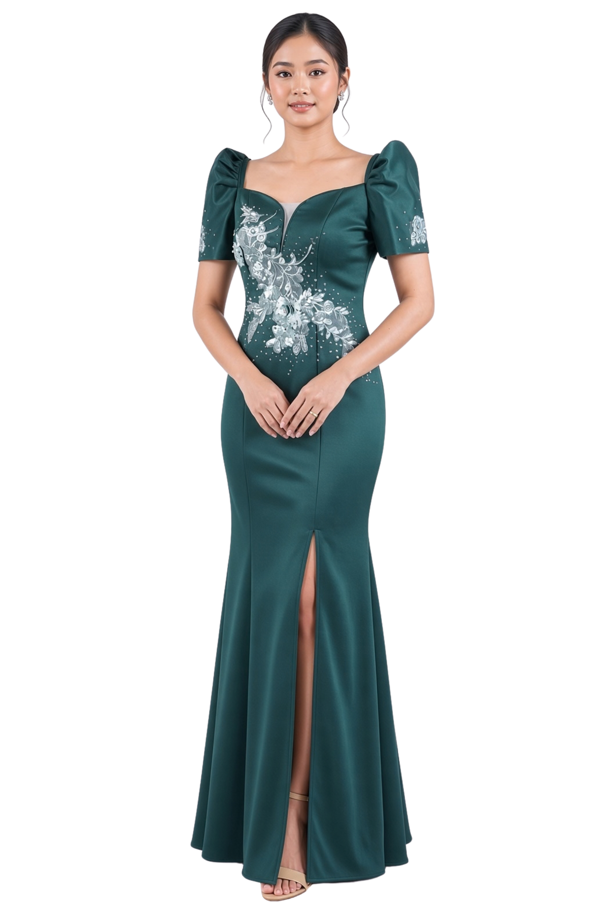Elegant Laced Filipiniana Dress
