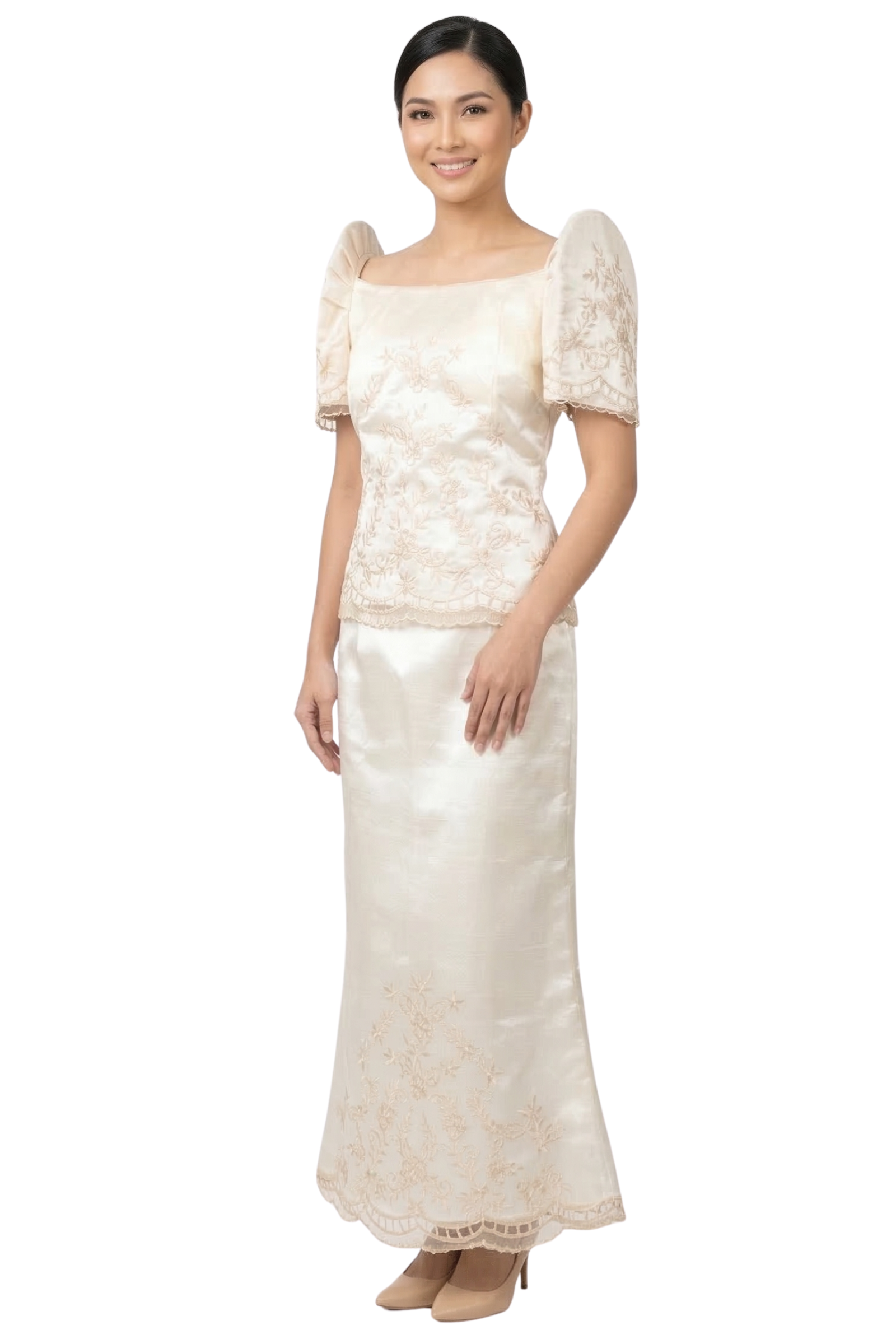 Organza Filipiniana Dress