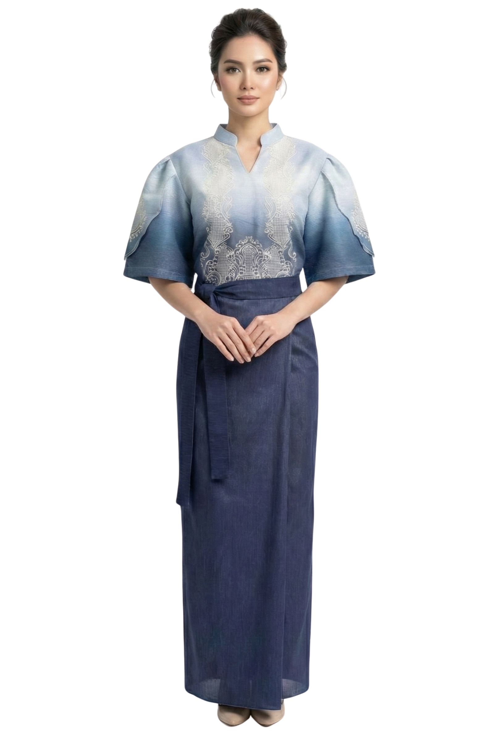 Mono Filipiniana Dress