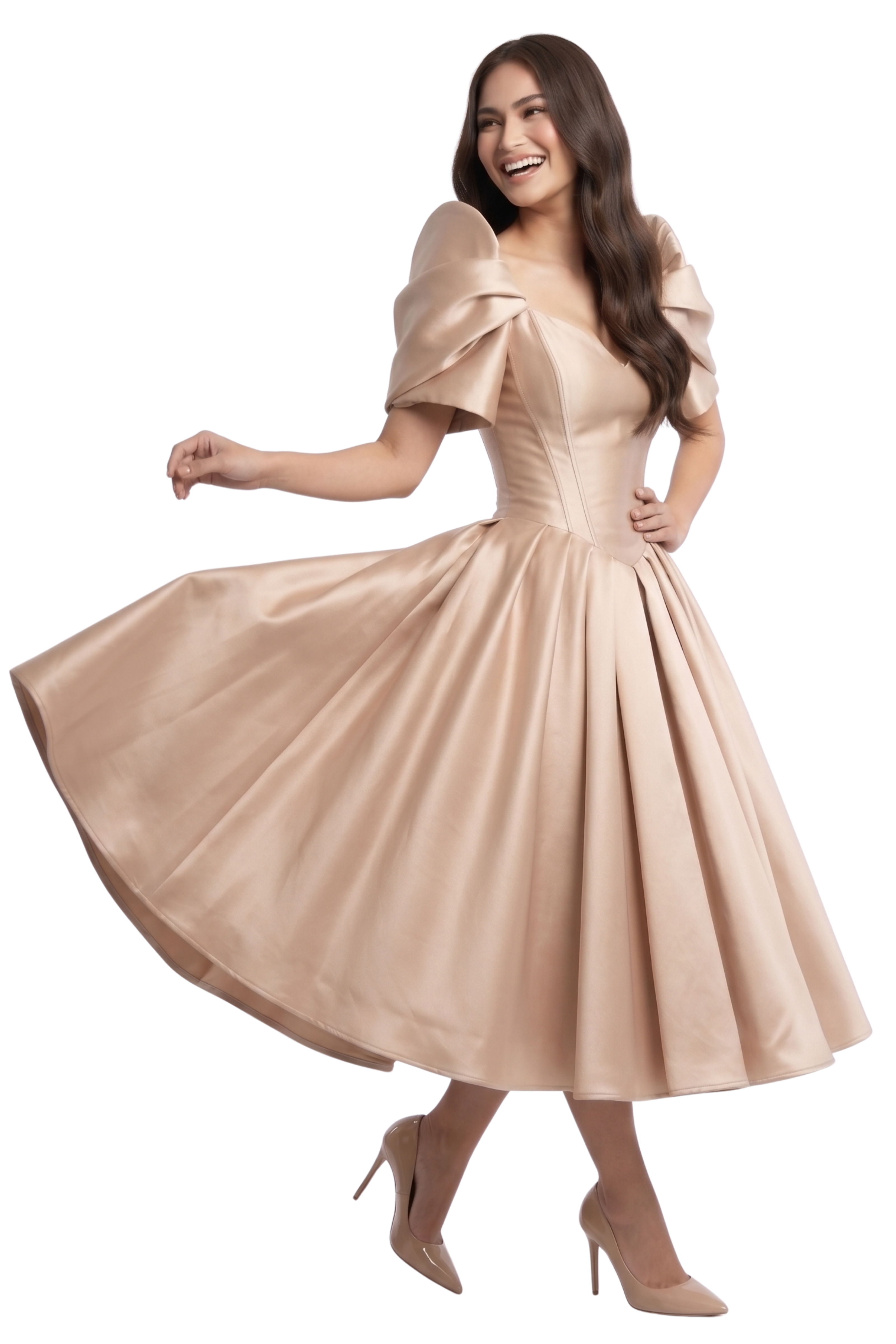 contemporary filipiniana dress Handwoven Ilocos Pinilian Modern The dress features a modern twist with a zipper back closure and a sleek slit that adds a dash of sexiness to the overall design New Year, New Filipiniana at