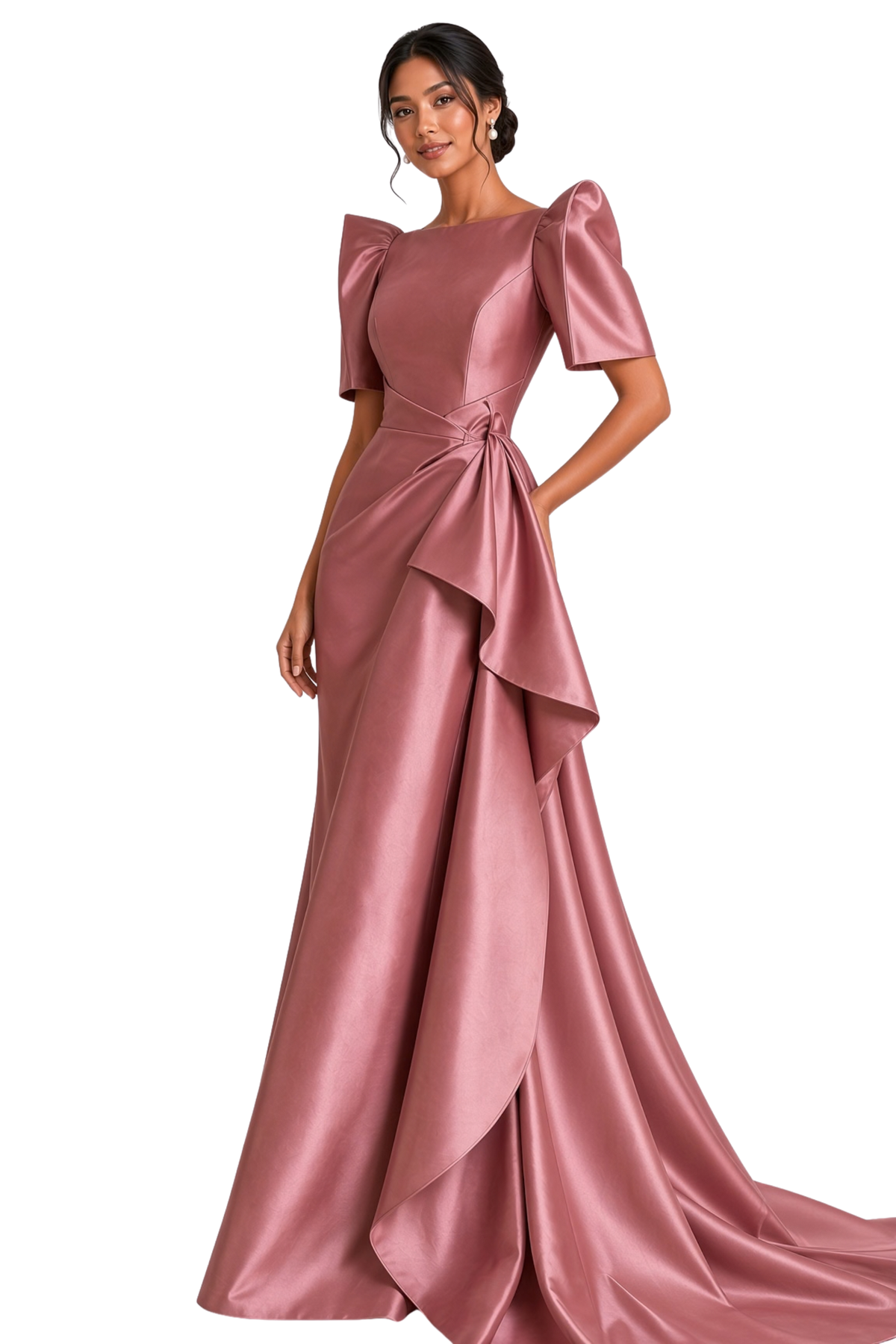 Duchess Pink Filipiniana Gown