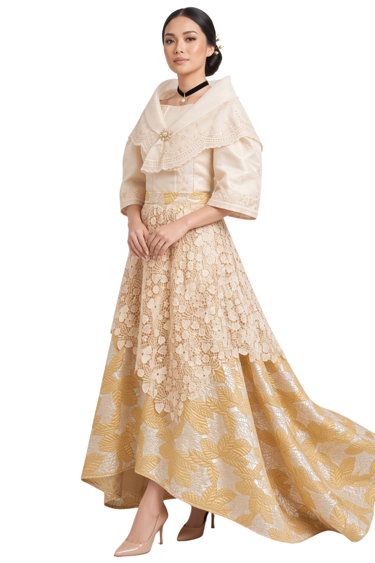 Premium Filipiniana Maria Clara Gown 