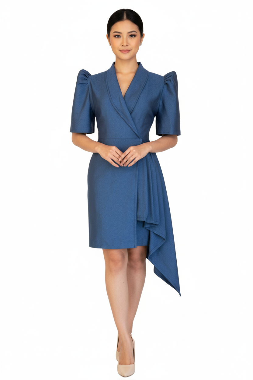 Linaktub Modern Filipiniana Midi Dress 