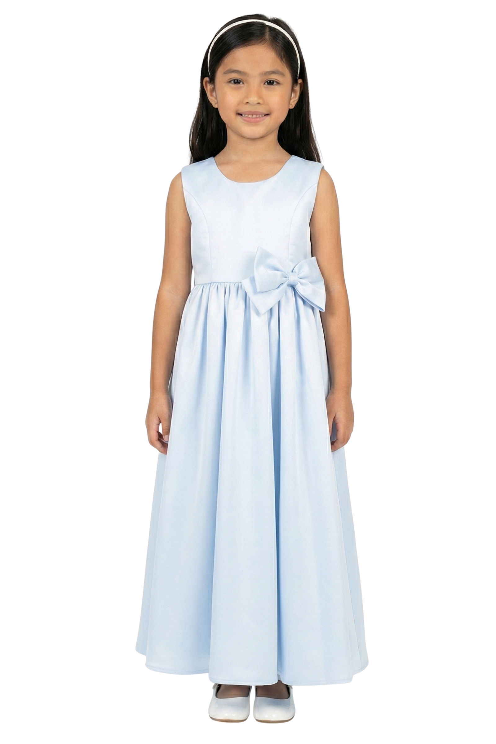 White Filipiniana Dress for Girls