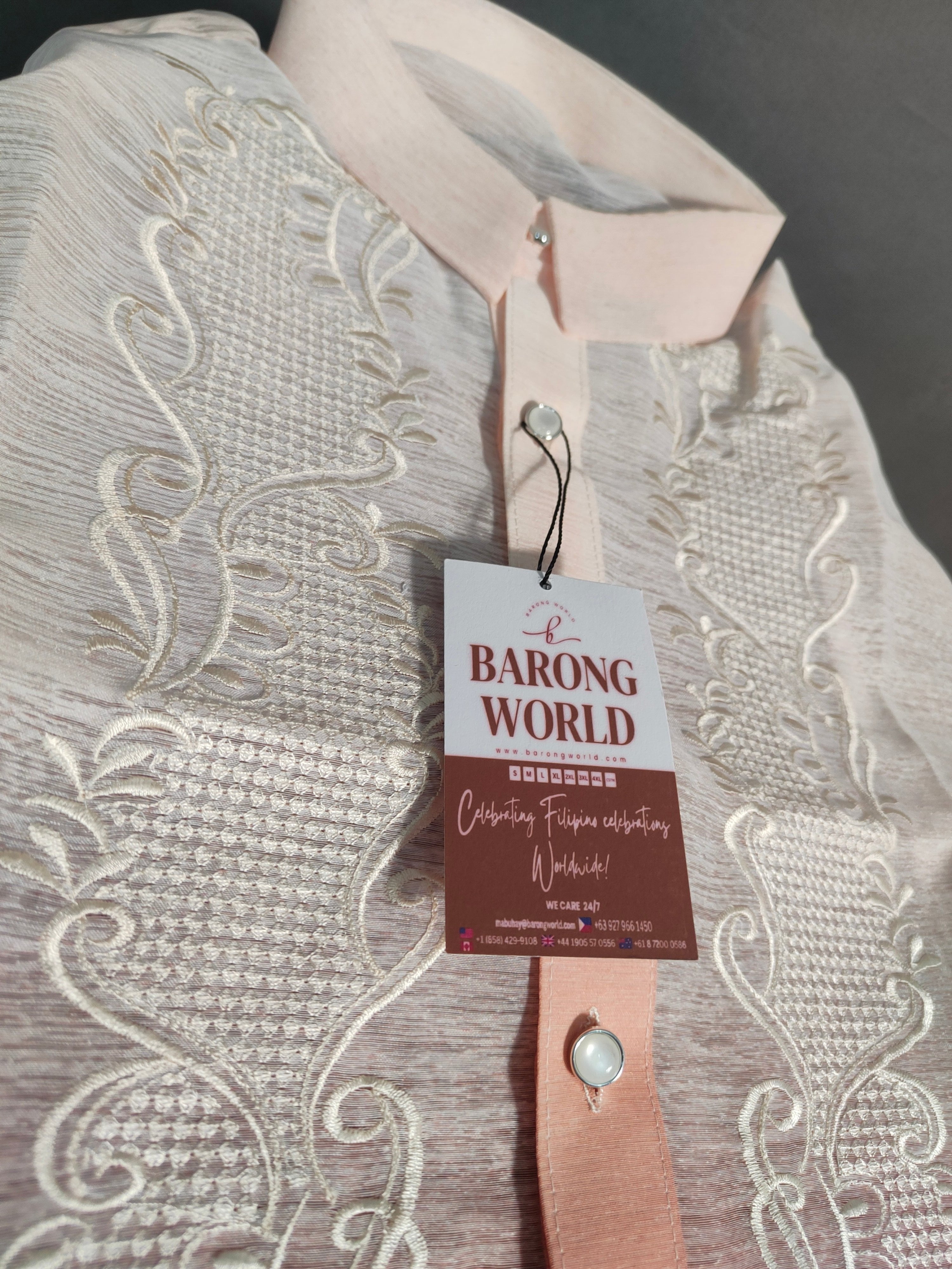 Jusilyn Mono Pink Premium Barong Tagalog