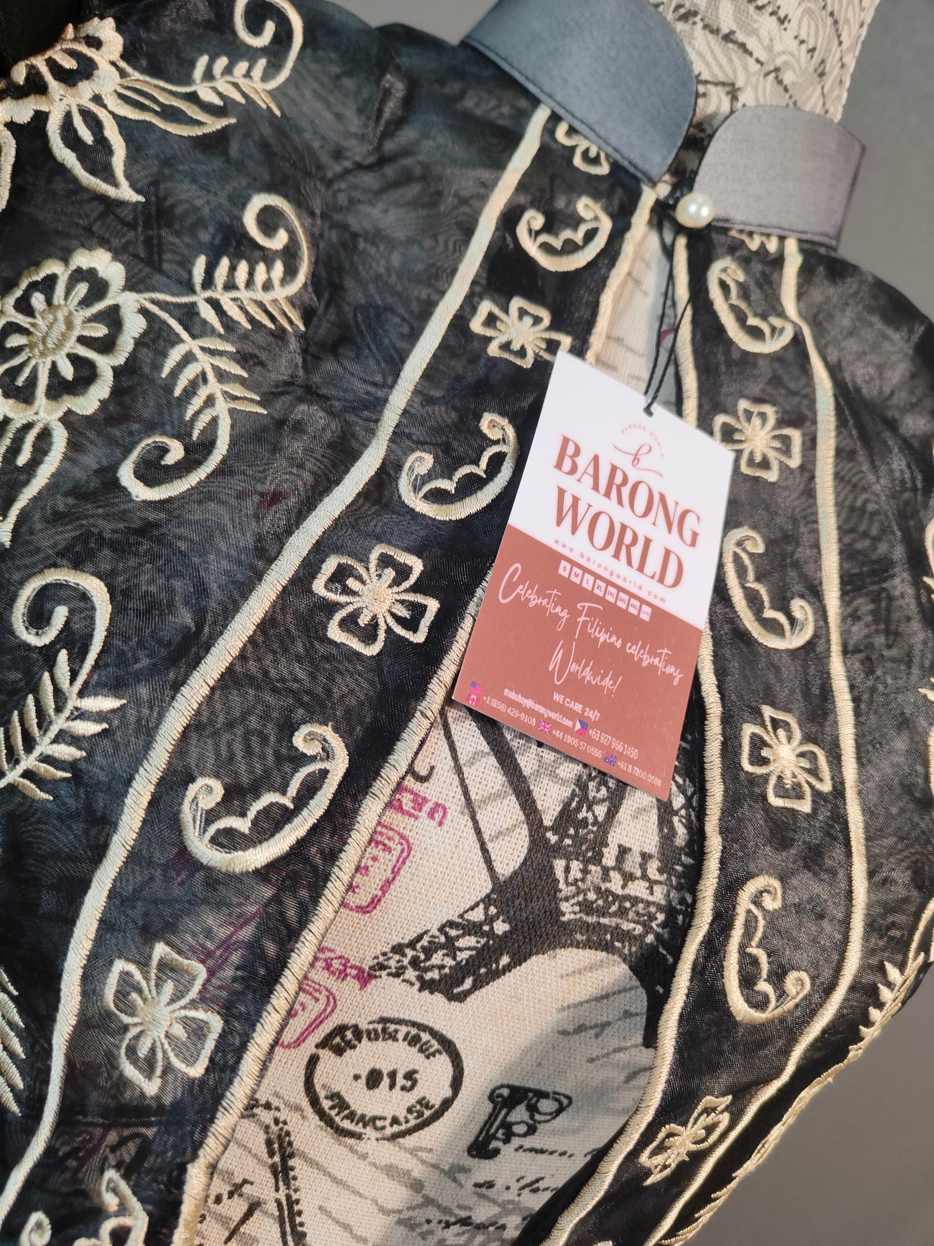 Front View of Black Bolero with Premium Embroidery