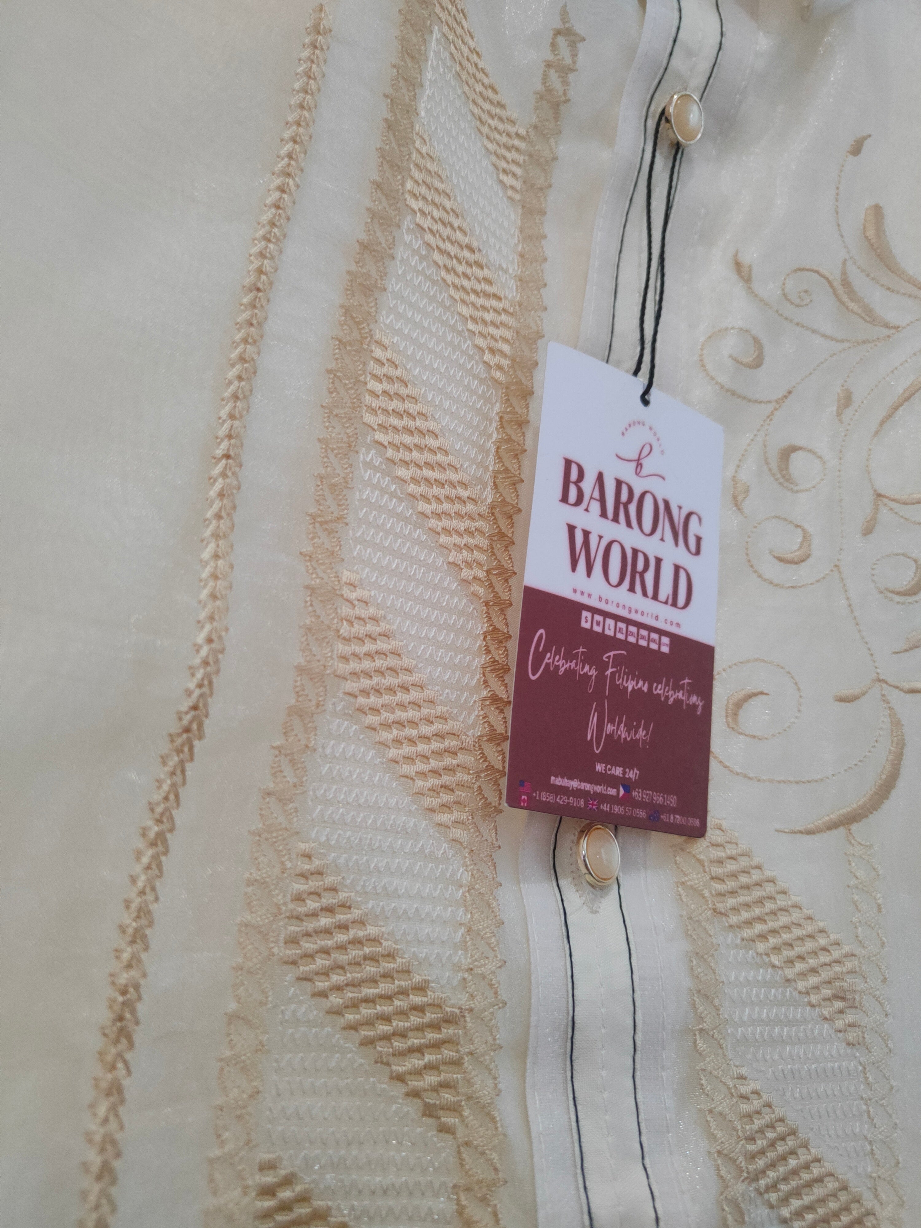 Traditional Heritage Barong Tagalog Details