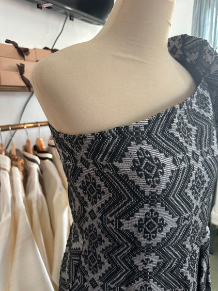 Ilocos Pinilian Handmade (Detachable Sleeve) Modern Filipiniana Dress - Size 2XL- CL110