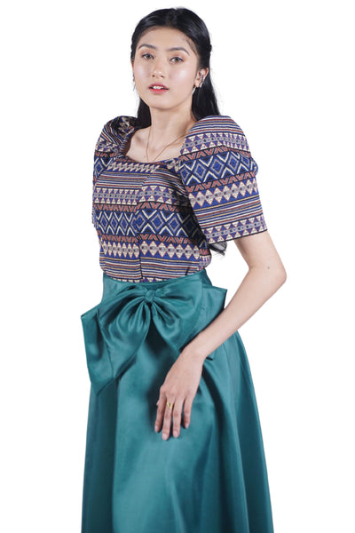 Women's Elegante Filipiniana Top & Skirt - Rivah JN47