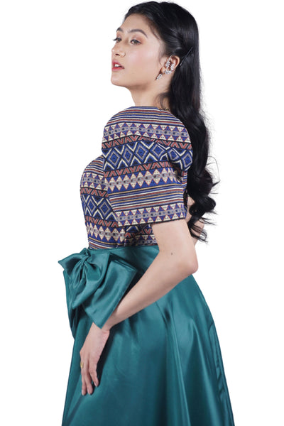 Women's Elegante Filipiniana Top & Skirt - Rivah JN47