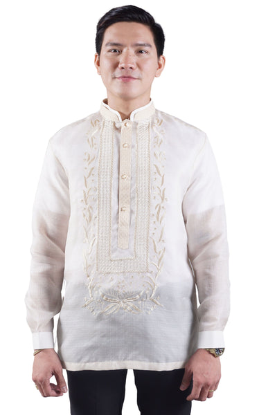 Premium & Elegant Barong Tagalog Pina Cocoon - Nathaniel Size Large CL80