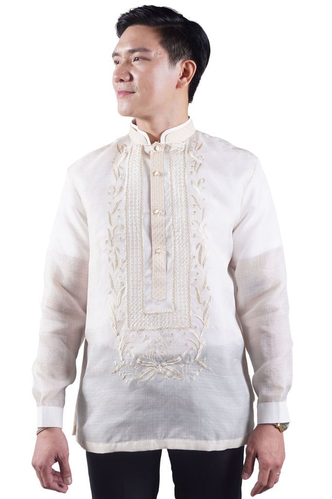 Premium & Elegant Barong Tagalog Pina Cocoon - Nathaniel JN62 – Barong ...