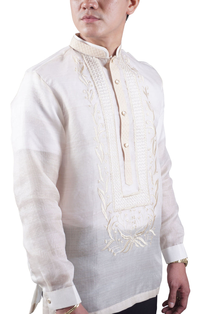 Premium & Elegant Barong Tagalog Pina Cocoon - Nathaniel JN62 – Barong ...