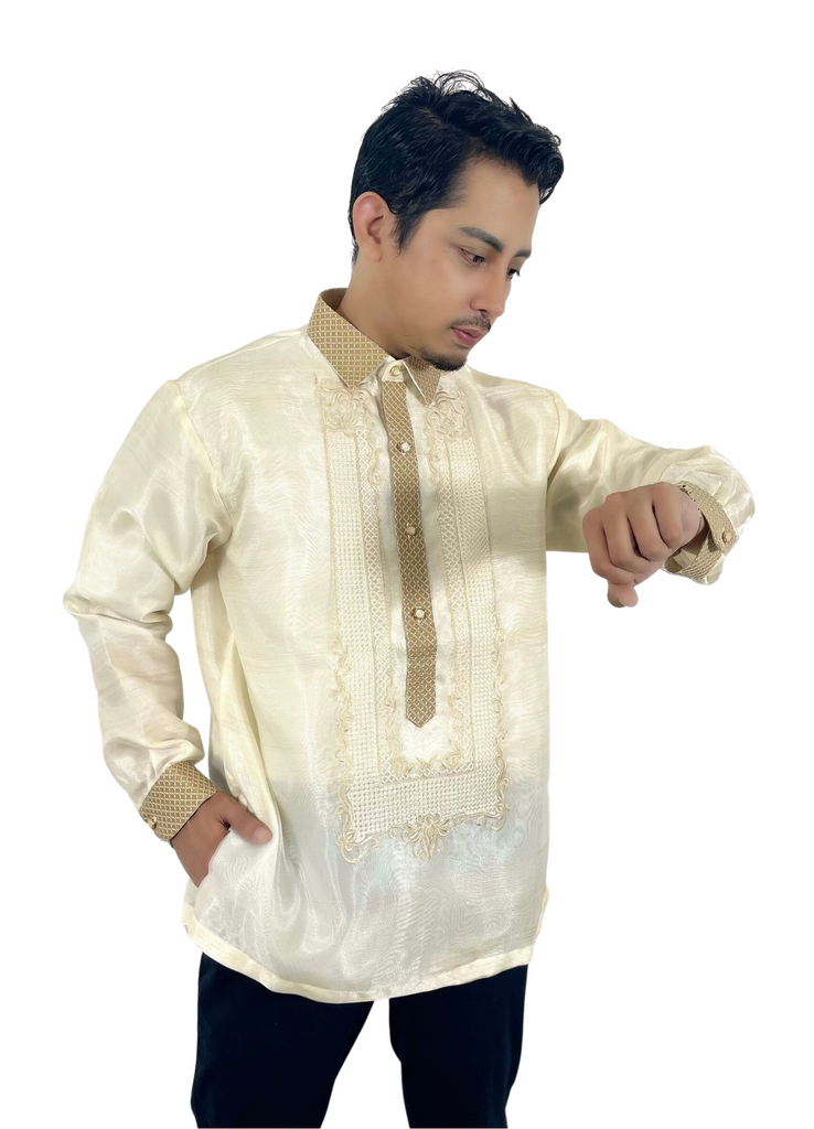 Organza Classic Premium Embroidery Barong Tagalog - Jaro - JN04 ...