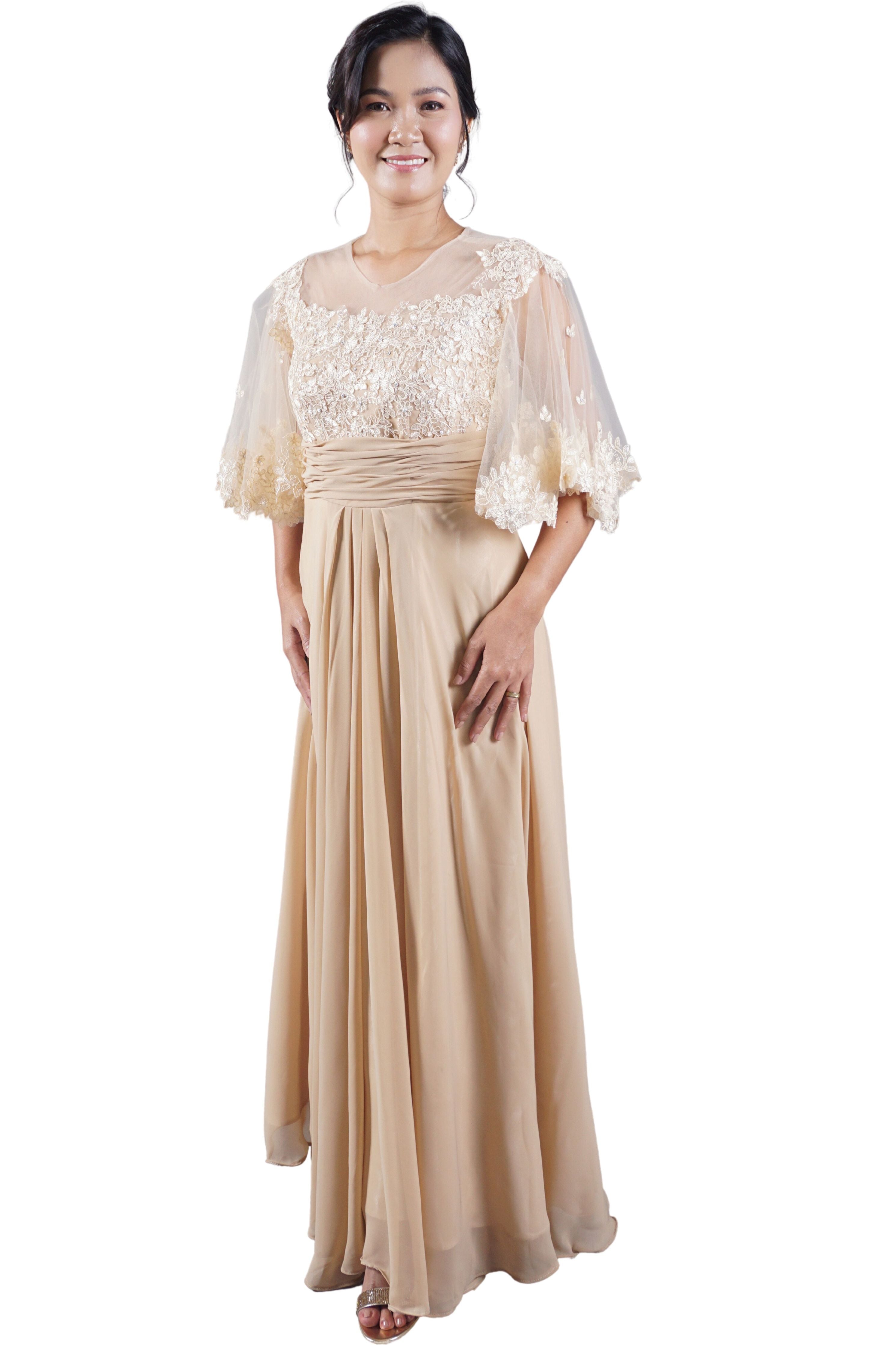 Pina & Lace Modern Filipiniana Dress