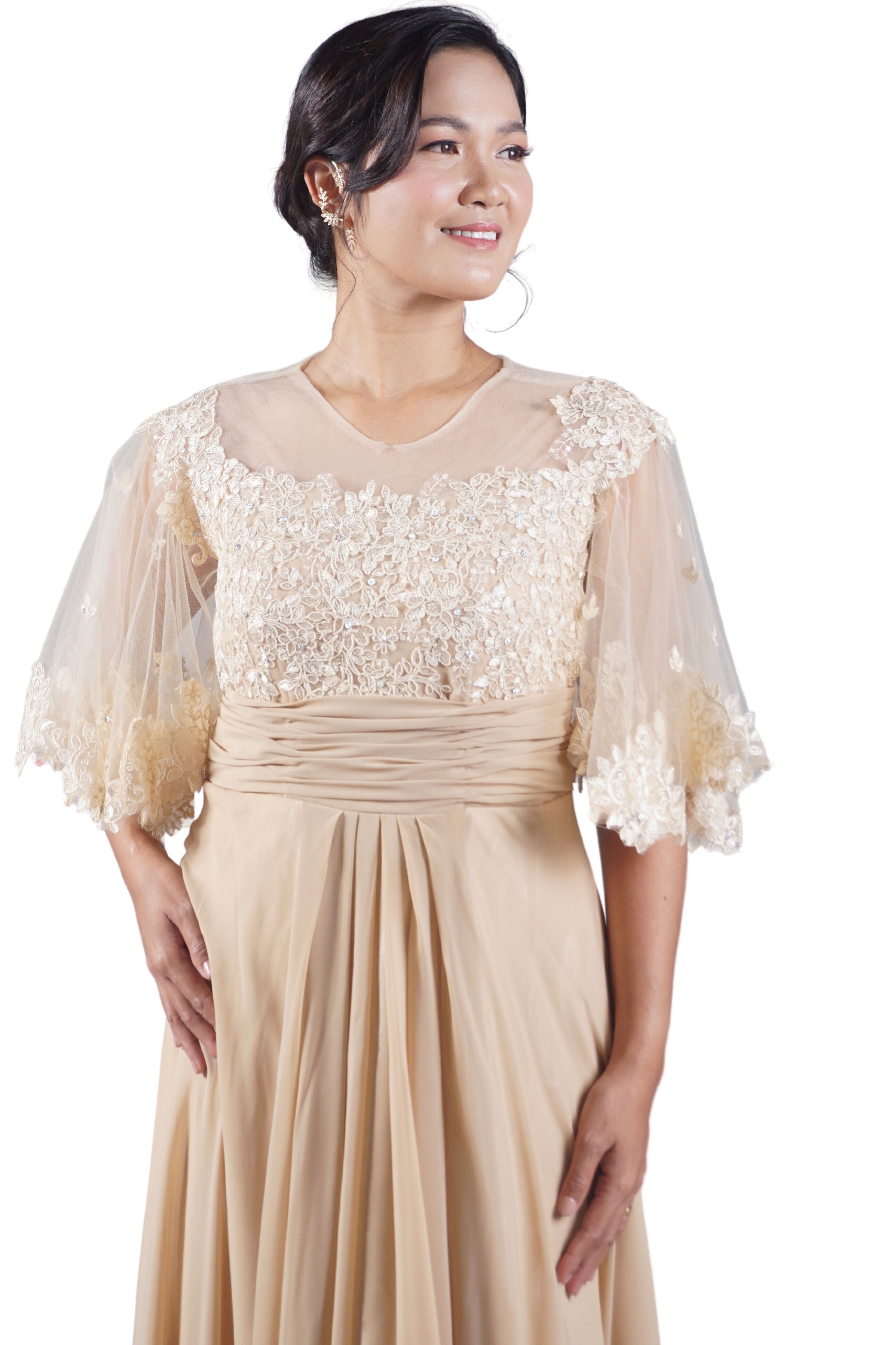 Pinya & Lace Filipiniana Dress for Ninang