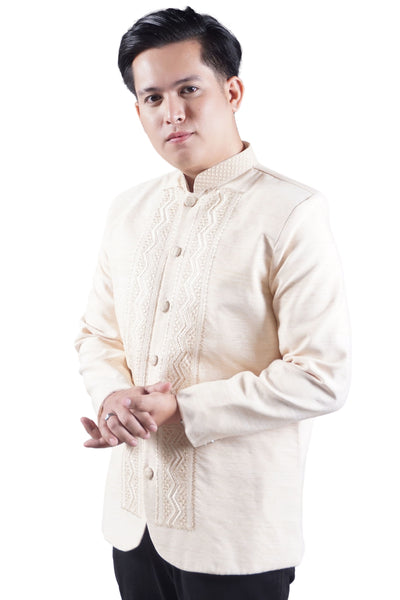 Men's Jusilyn Satin Premium Barong Tagalog Coat - Ian - MR159