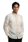 Beige Organza with Embroidery Barong Tagalog