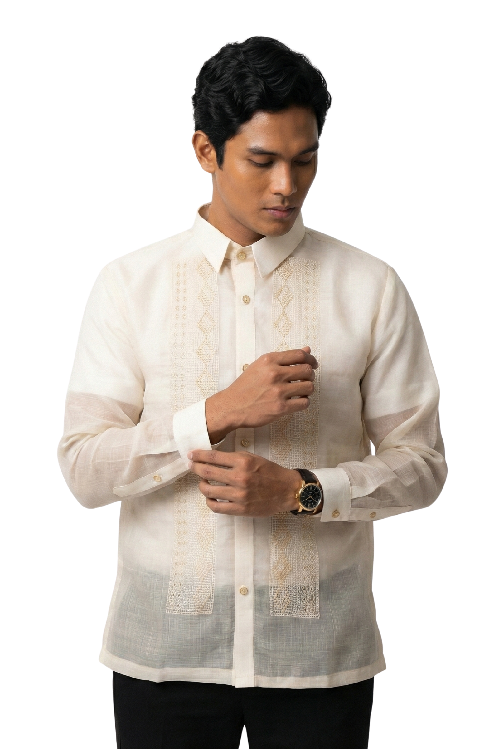 Pina Cocoon Premium Barong Tagalog - Salvador - JN76 – Barong World