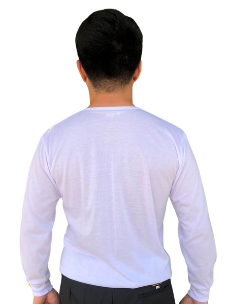 Camisa De Chino | Barong Tagalog Undershirt Long Sleeve | LZ002