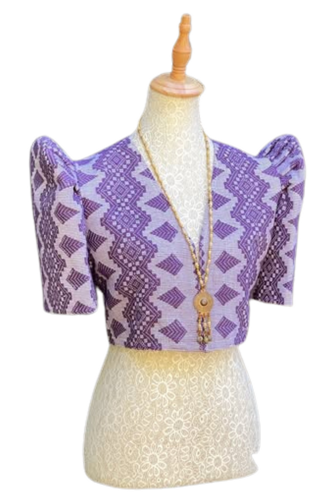 Purple Pinilian Filipiniana Bolero for Women