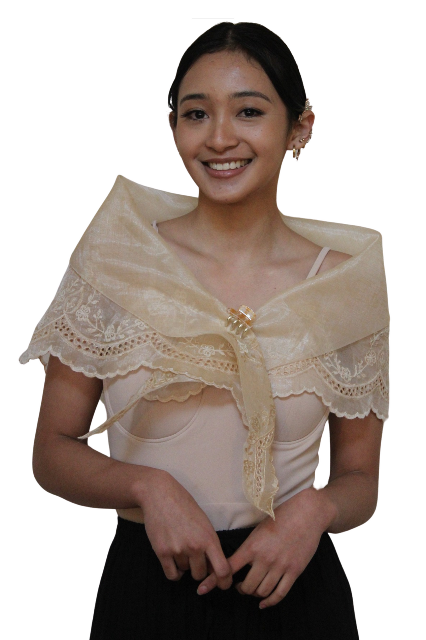 Organza Elegant Filipiniana Alampay  - Marie MRA01