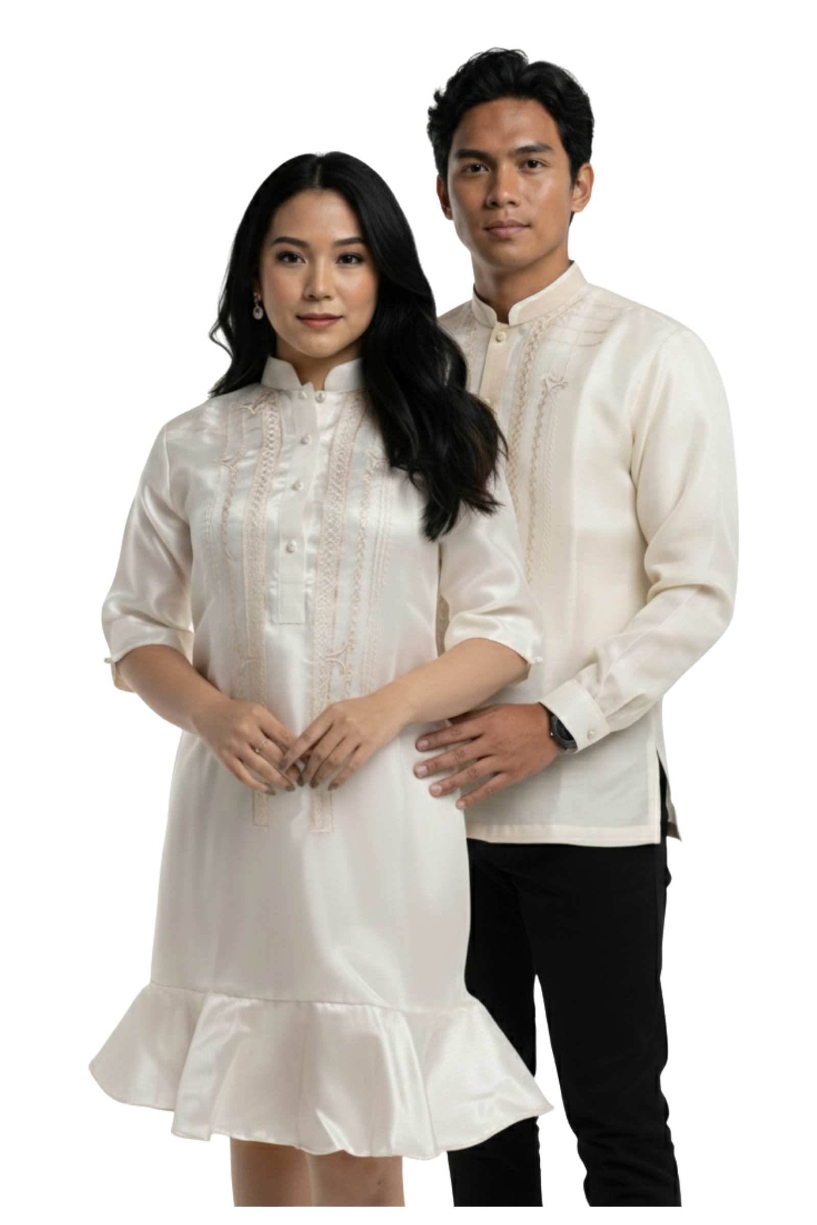 Organza Barong Tagalog Couple Set