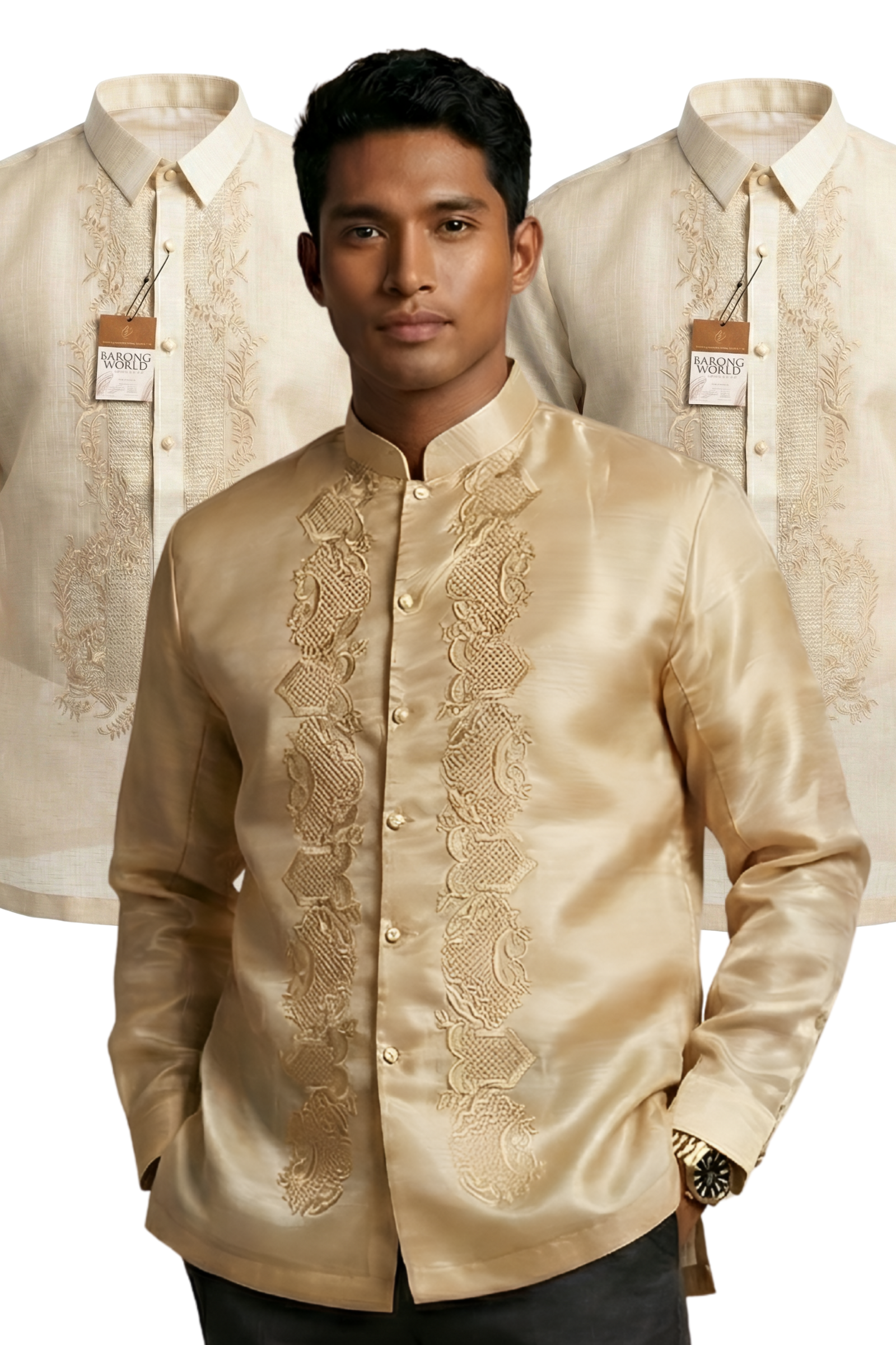 Premium Golden Barong Tagalog Package 