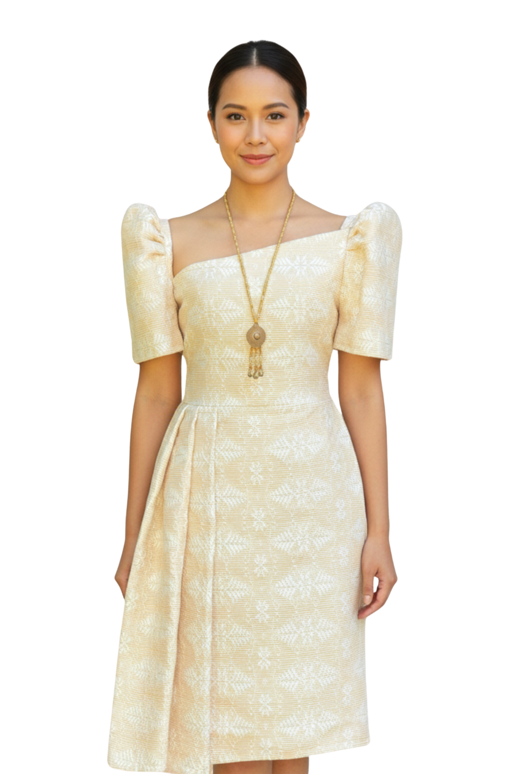 Pinilian Modern Filipiniana Midi Dress