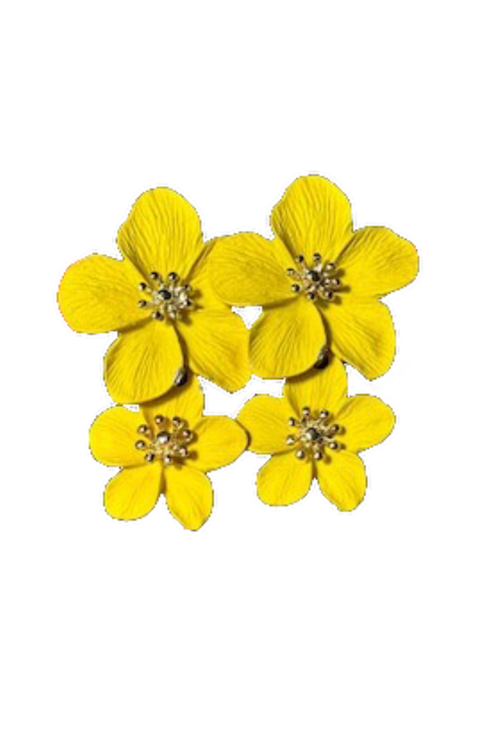 Philippines National Flower Yellow Sampaguita Earrings