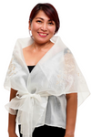 Classic White Filipiniana Panuelo 