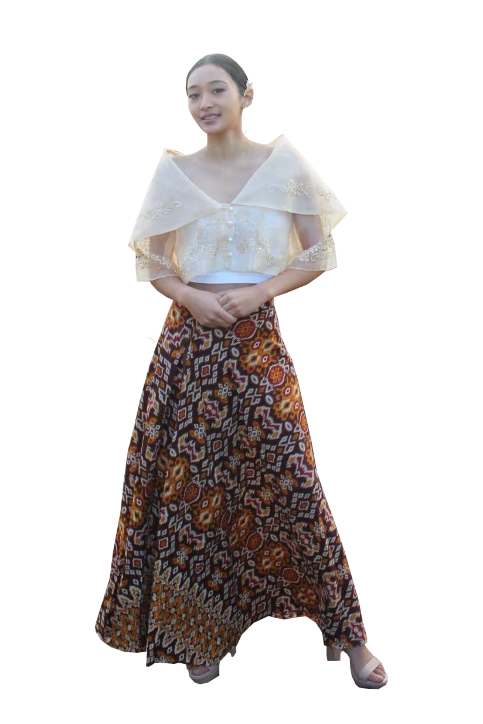 Beige Filipiniana 