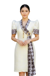 Pinilian Modern Filipiniana Midi Dress 