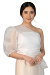 White Organza Filipiniana Top 