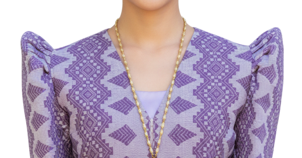 Ilocos Pinilian Handmade Filipiniana Bolero Purple - HW034 – Barong World