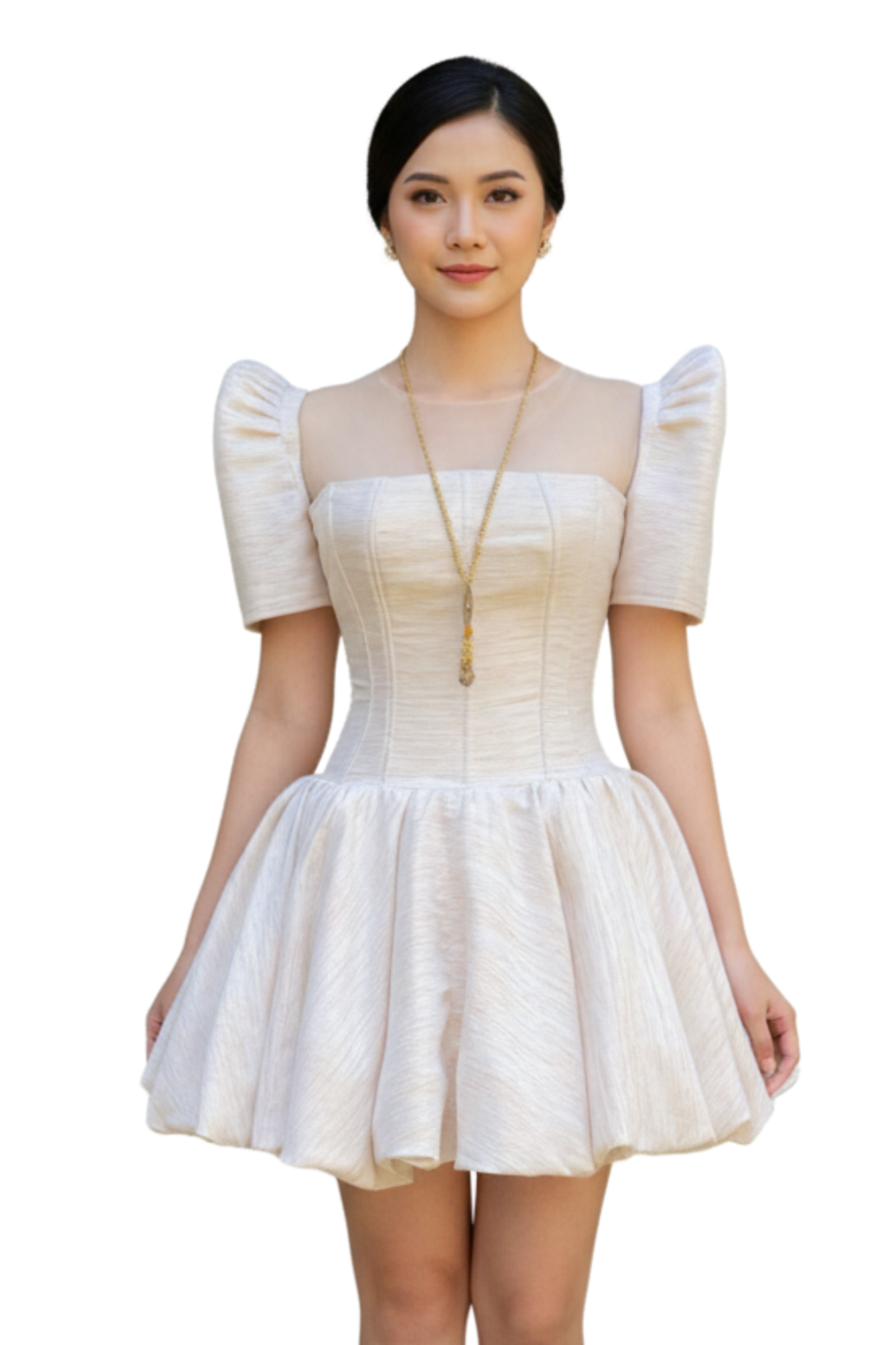 Pinilian Modern Filipiniana Dress 