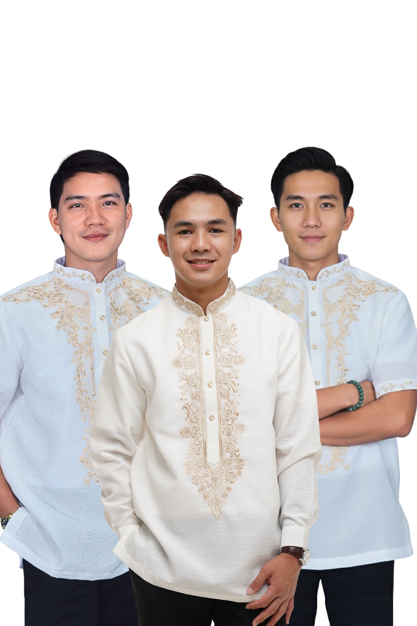 Classic Groom & Groomsmen Barong Package - JBS25 For Sale – Barong World