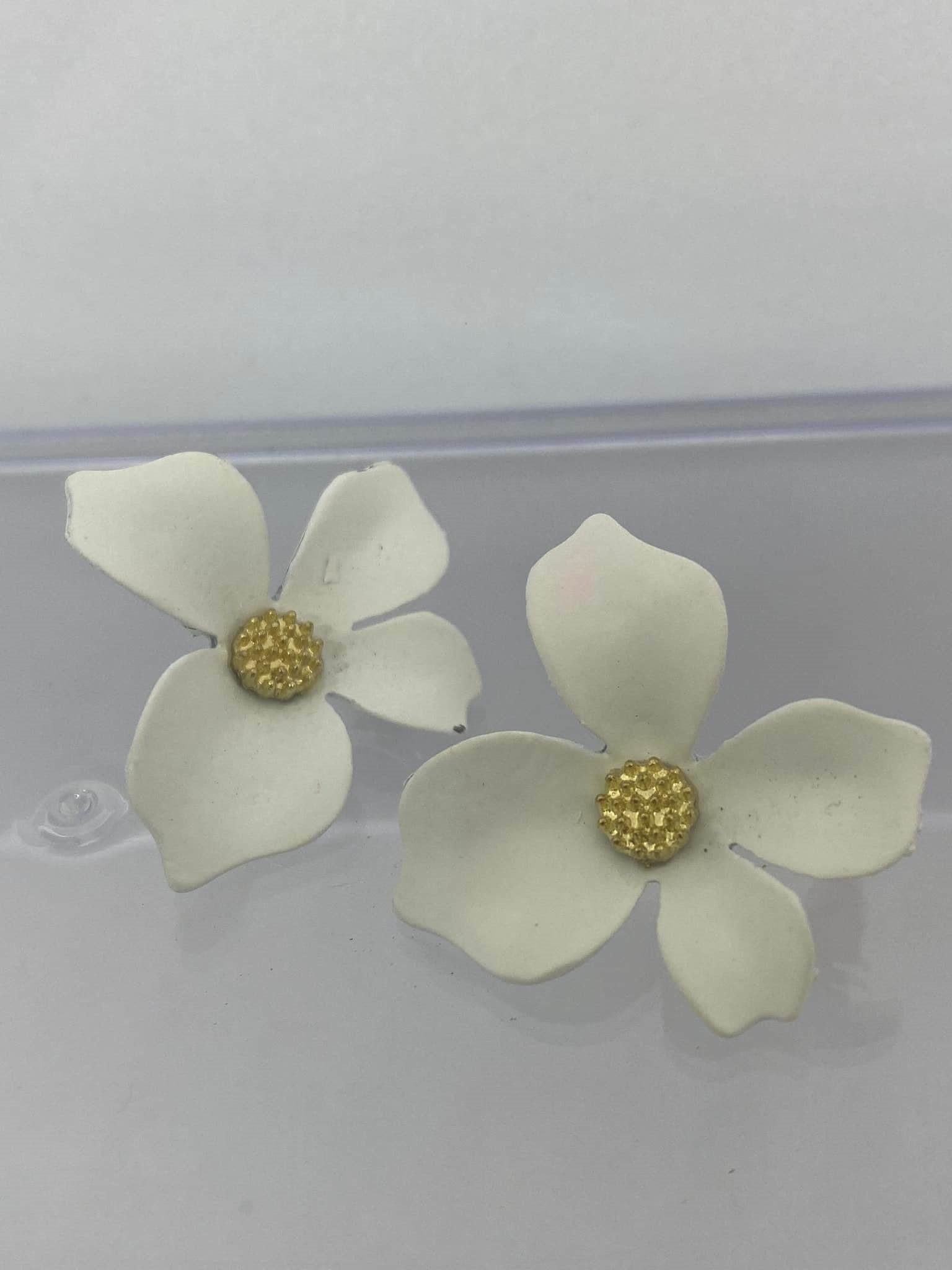 Elegant White Sampaguita Earrings