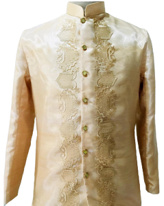 Gold Barong Tagalog Coat Jacket