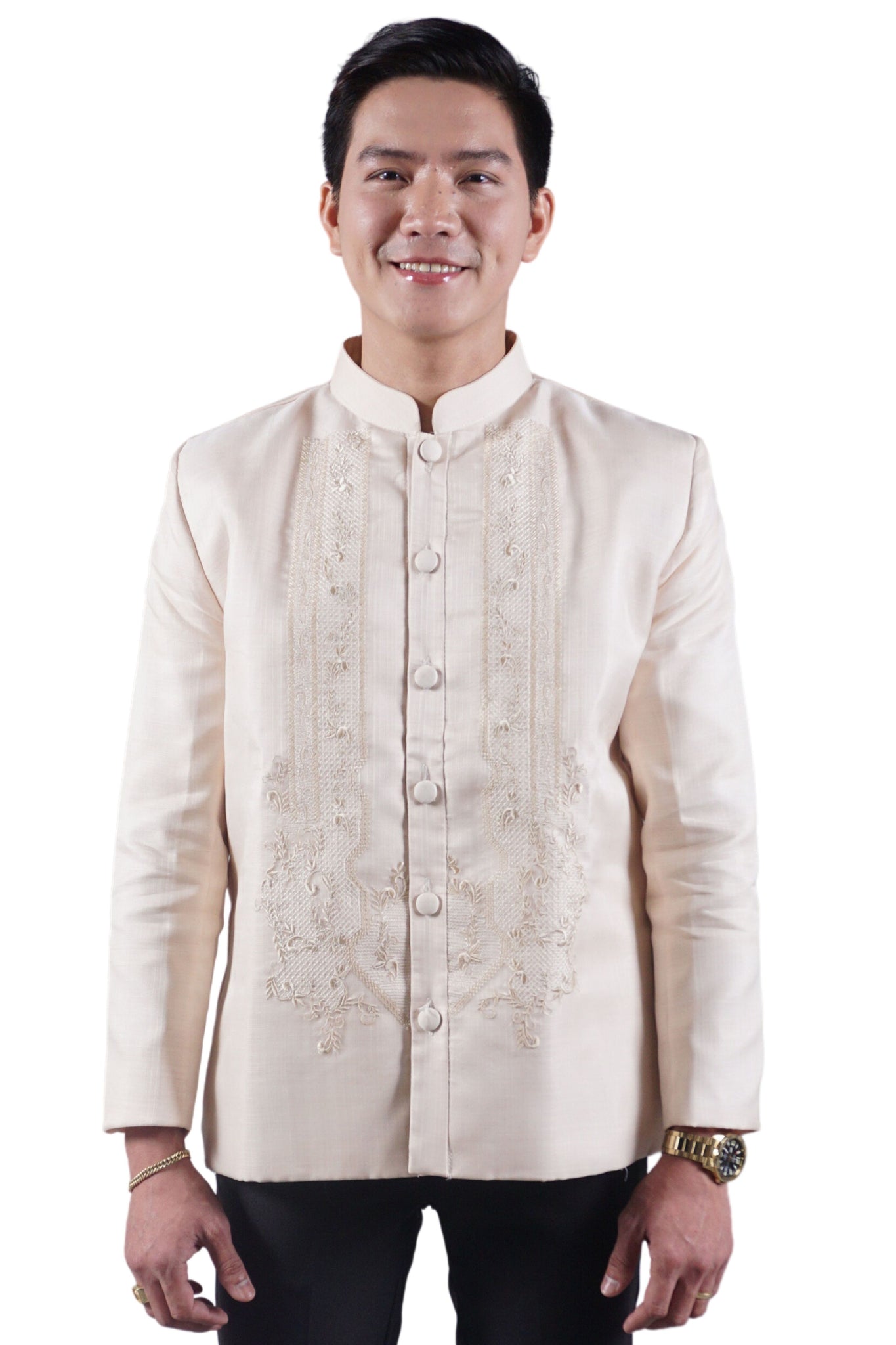 Satin Cocoon Barong Coat