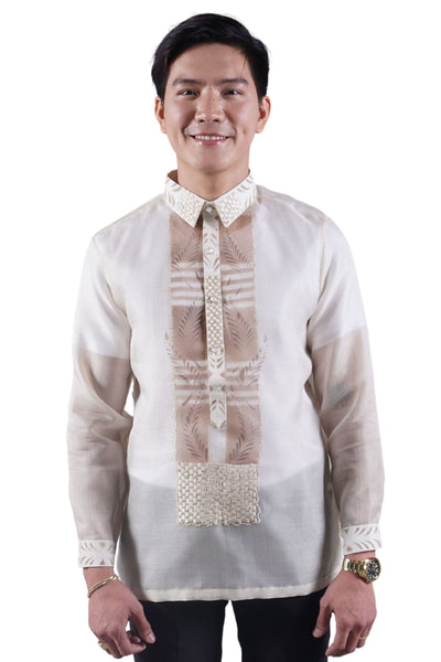 Men's Piña Cocoon Premium Barong Tagalog Elegante - Albin Size Medium CL123