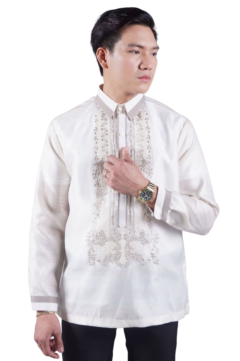 Organza Premium Heritage Barong Tagalog - Jomari JN31 – Barong World