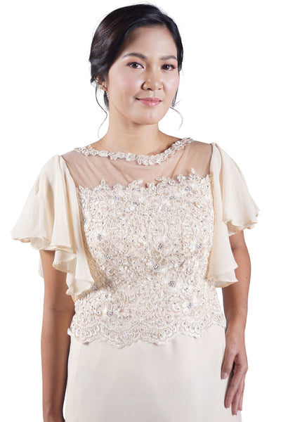 Radiant Elegance Mother of the Bride Dress - Agnes JN14