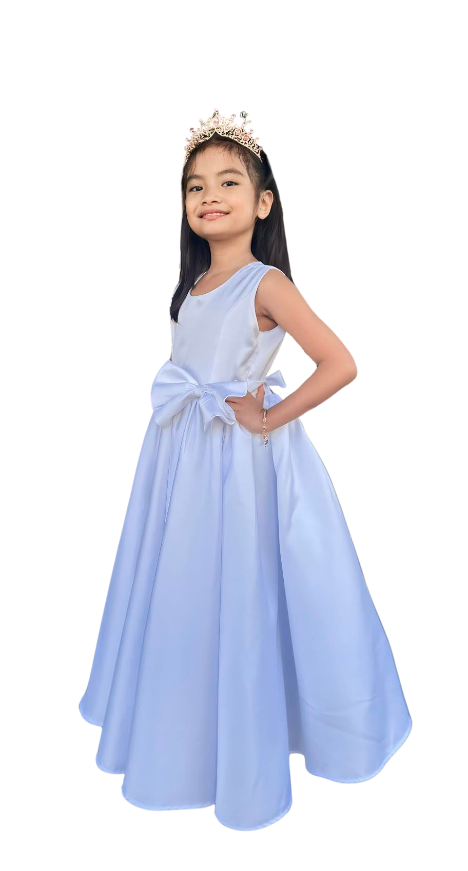 Flower Girl Duchess Satin Long Dress