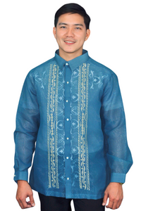 Cocoon Blue Elegante Barong Tagalog -  Mark - JV515