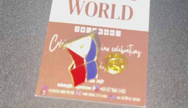 Philippine Flag Pin Design